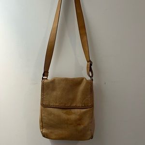 Brown leather crossbody